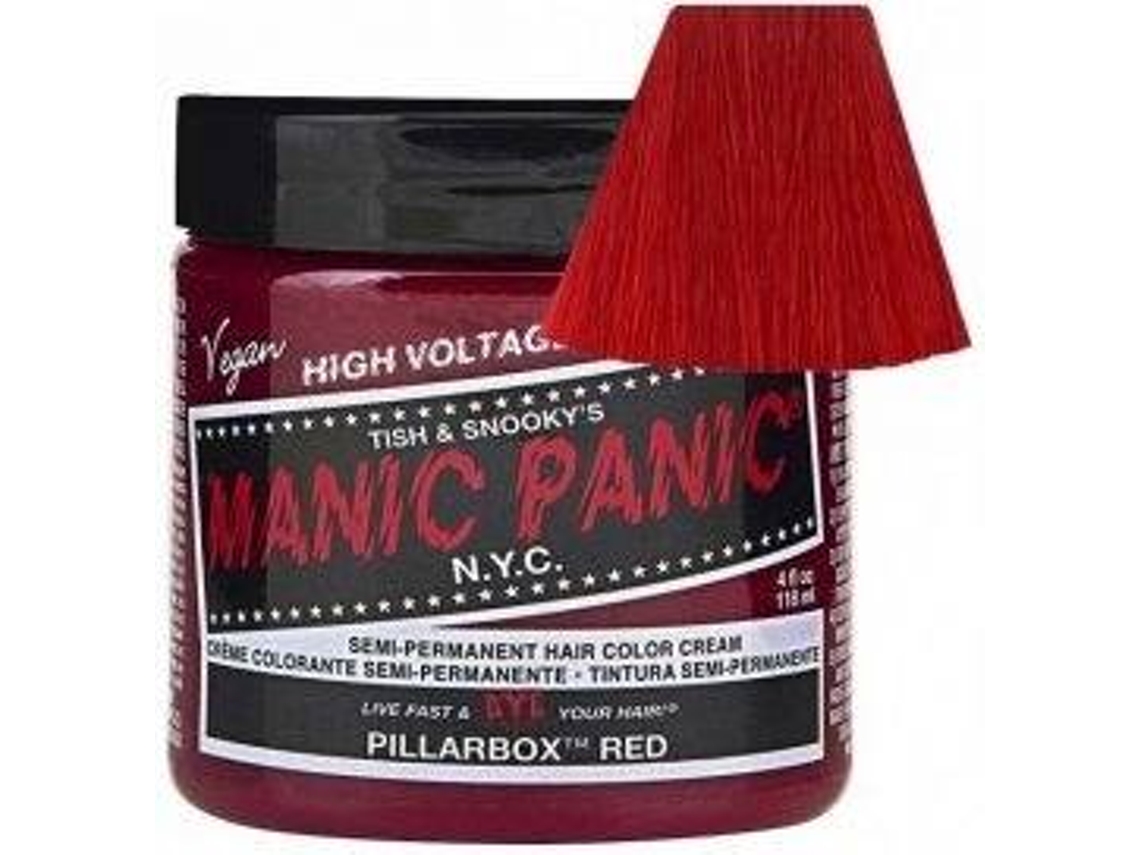 Creme de Coloração Semi-Permanente MANIC PANIC Pillarbox Red (118 ml)