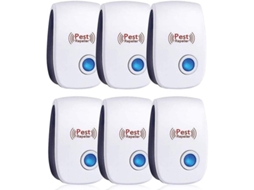 Repelente Ultrasonico Cisea 6 Pack Efectivo Contra Ratones Ratas Moscas Mosquitos Arañas Cucarachas