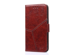 Capa Flip Horizontal De Tpu Couro Pu Com Suporte, Compartimentos Para Cartões E Carteira Para Motorola Moto G 5g Plus Com Costura Geométrica