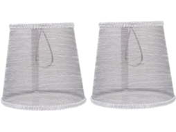 Conjunto de 2 Peças de Capas Transparentes para Abajur, Cúpulas Simples e Decorativas para Quarto. SFUSHOS