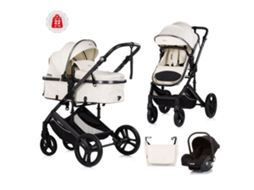 Carrinho de Bebé Convertível Amore Trio Até 22 Kg de Peso CHIPOLINO Cashmere + Obsidian