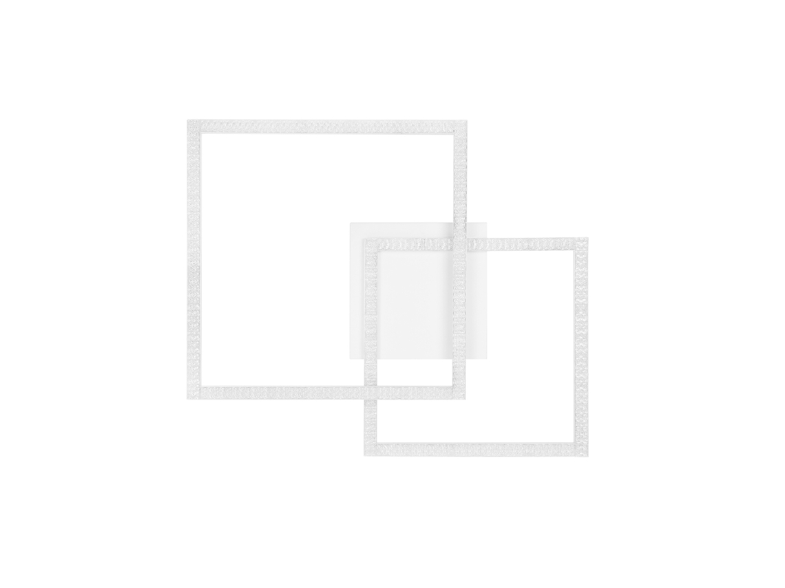 Conduziu a Luz de Teto 57Cm Branco Regulável Moderna Sala Estar Lâmpada com Controle Remoto para Quarto Cozinha Sala Jantar Escritório NETTLIFE