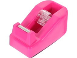 Dispensador de adesivo compacto e portátil com corte fácil, ideal para uso fora da mesa, em projetos escolares e domésticos.