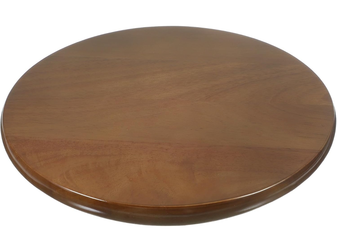 Banqueta Redonda De Madeira Maciça Com 29,5 Cm De Diâmetro E Assento Liso, Ideal Para Uso Doméstico, Em Restaurantes E Cozinhas.