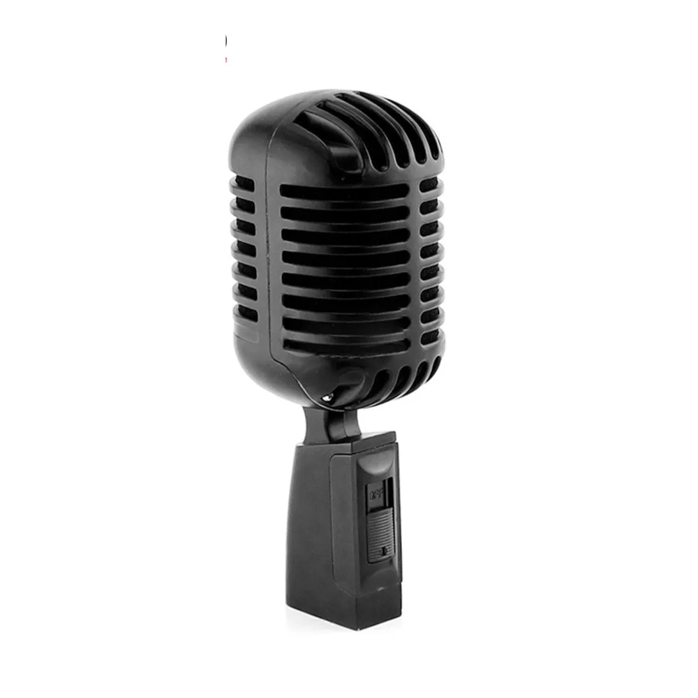 Microfone Vocal, Estilo Retrô, Suporte Universal MDUG (preto)