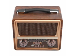 Lurelia Rádio Multibanda Com Bluetooth, Fm/am, Sw/ondas Curtas, Com Auscultadores, Altifalante Integrado, Claro