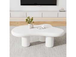 Mesa Centro Nuvem Irregular Mdf 97x67x32 Laqueada Design Moderno Sala