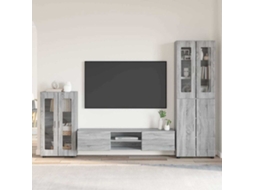 Vidaxl Conjunto De Móvel De Tv Florin 3 Unid. Cinza Sonoma