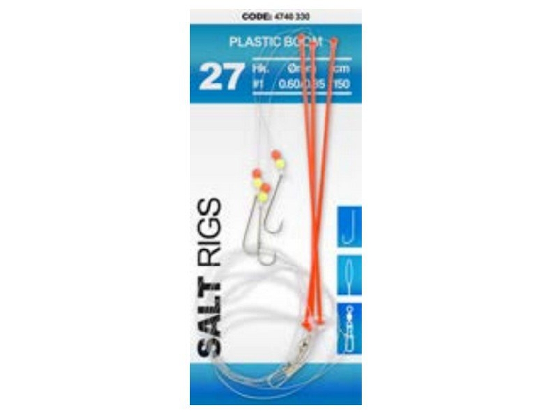 Anzol Montado Salt Plastic Boom Cinzento 6Spro