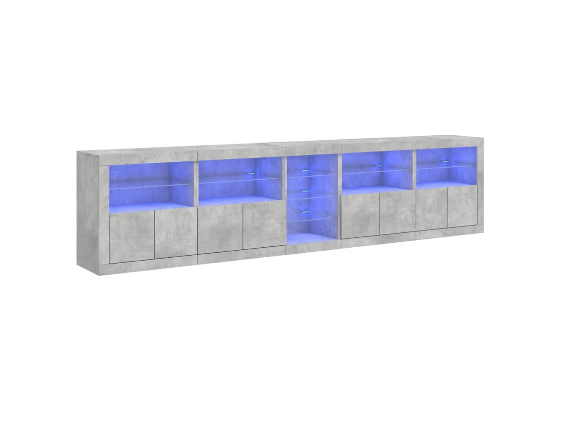 Sideboard, Sideboards Vidaxl Cinzeto Madeira Processada (n/a)