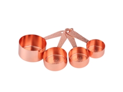 Conjunto 9pcs Xícaras de Medida em Aço Inoxidável Preto