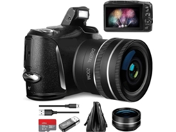 Câmera Digital 4k para Fotografia e Vídeo. Câmera de Vlog de 48 Polegadas. SFUSHOS