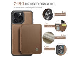 Capa Para Samsung S20 Fe Resistente A Quedas Com Resistente A Quedascartão Slots Magnético Destacável Marrom