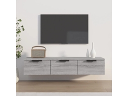 Vidaxl Armário De Parede 102x30x20cm Derivados Madeira Cinzento Sonoma
