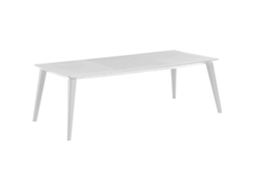 Mesa de Jardim Retangular Branca em Resina 8 a 10 Pessoas Lima -ALLIBERT BY KETER