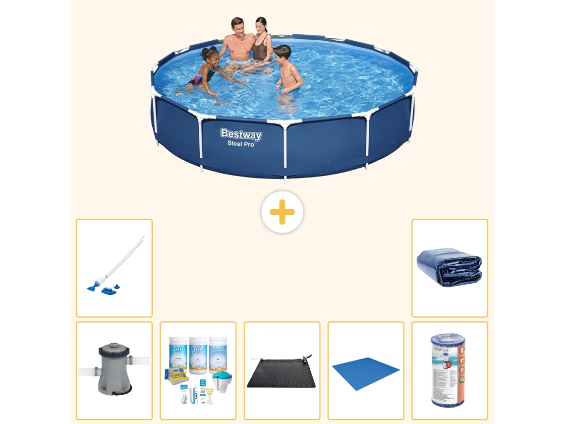 Bestway Piscina Bestway Steel Pro Redonda - 366x76 Cm - 8-peças S21601
