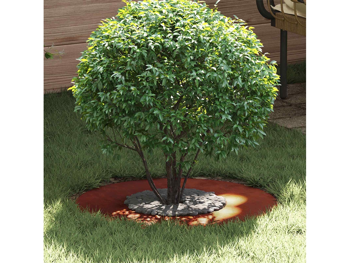 Vidaxl Adequado Para Anel De Árvore Plano Castanho Ø30 / 60 Cm