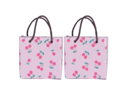 Primerox 2pcs Sacos de Papel de Compras Miniatura 1:12 para Casinha de Bonecas Acessórios
