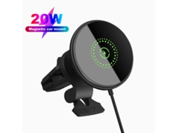 Carregador Veicular Magnético 20 W Rápido IKIKSO (preto)