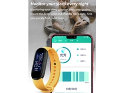 Mali pulseira Inteligente Smart Band Fitness Monitor de Pressão Arterial e Ritmo Cardíaco para Android/ios
