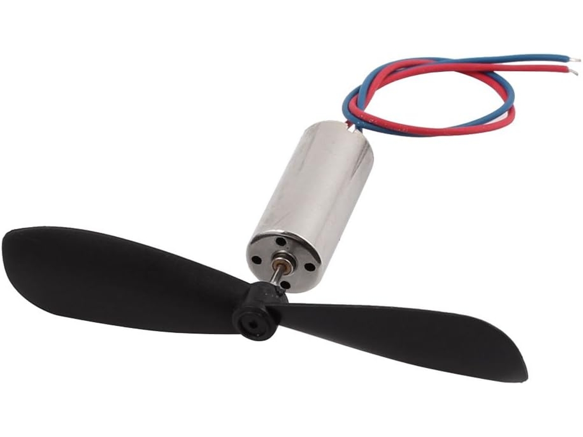 Motor Dc 1.5v 20000 Rpm 716 com Hélice Ccw para Helicóptero Quadricóptero Rc CHABERLU