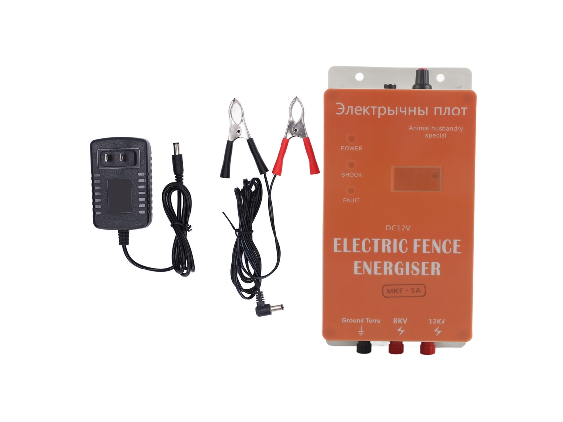 Carregador Solar de Cerca 5km 8-12kV para Animais S/MARCA