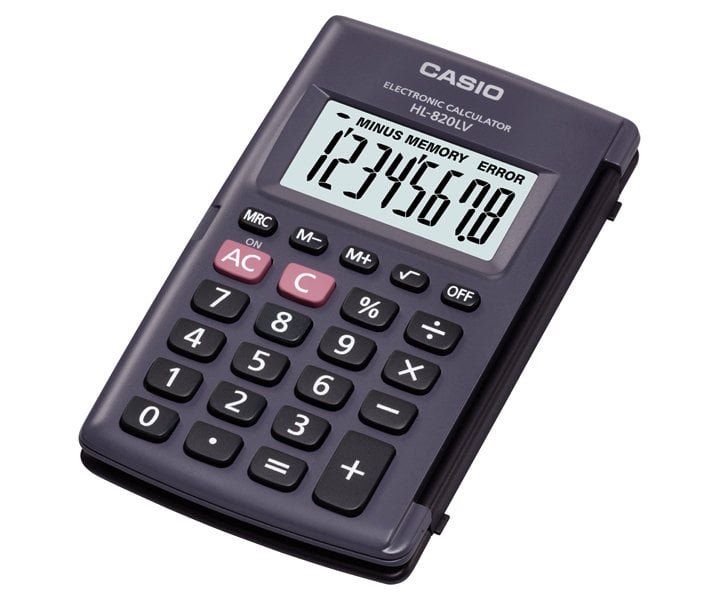 Calculadora Básica CASIO Hl 820 LV (8 dígitos)