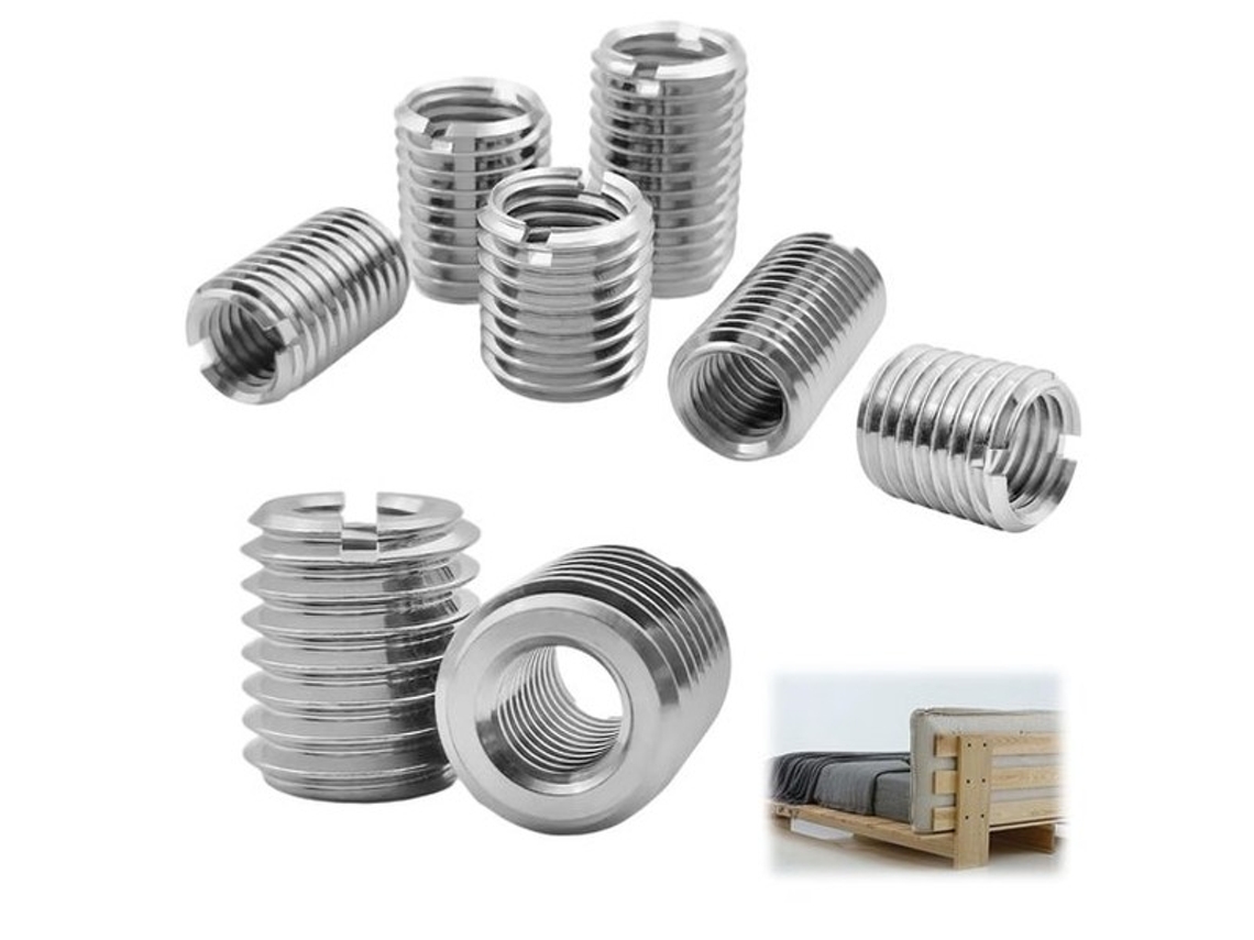 Set De 12 Adaptadores De Aro De Aço Inoxidável Para Reparo E Montagem