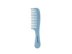 Pente Plano de Plástico com Dentes Largos para Massagem Capilar e do Couro Cabeludo (manual). MDUG (estilo 3, Azul)