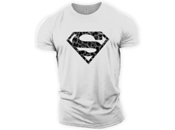 Camiseta de Treino Superman Vascular Gym de Algodão 100% Tamanho S XXL