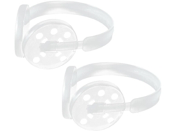 Stobaza Conjunto De 2-suportes Para Protetores Auriculares Inverno Em Plástico Branco, Simples E Prático Para Fabricação
