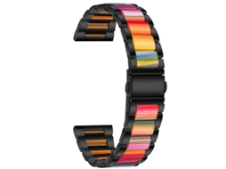 Bracelete Aço Inoxidável + Resina Turmalina para Fossil Gen 5