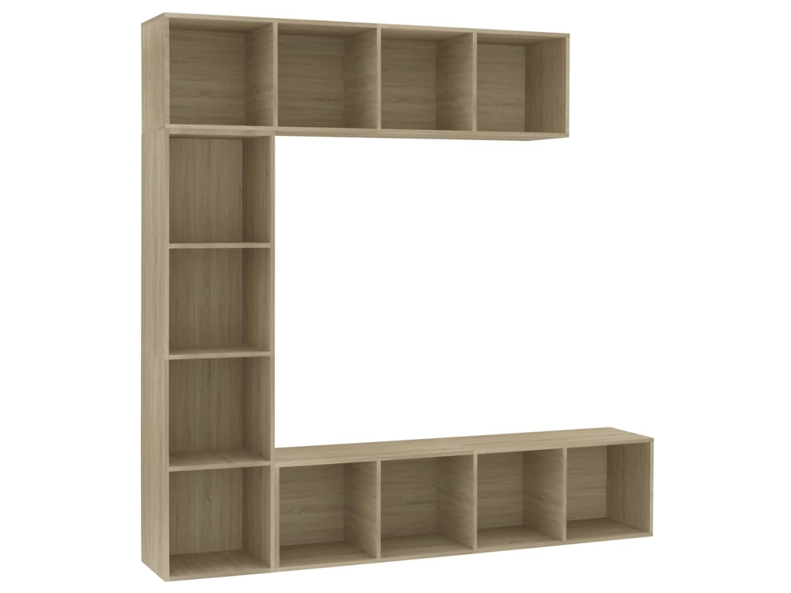 Book Cabinet, Book Cabinets Vidaxl Marrom Madeira Processada (n/a)