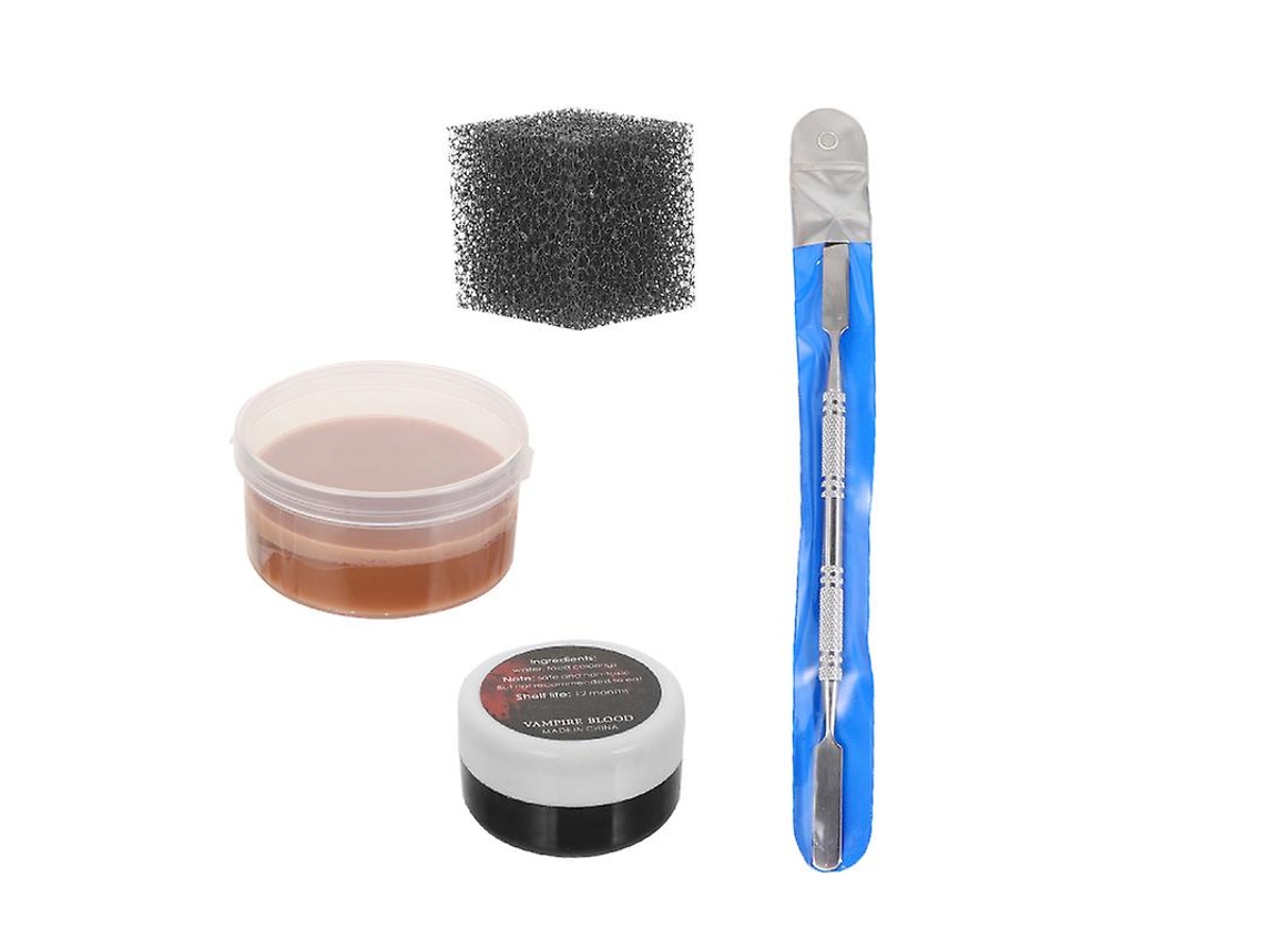 Conjunto de Cera de Pele de Maquiagem 4 Unidades para Decorações de Halloween ALLINLESS