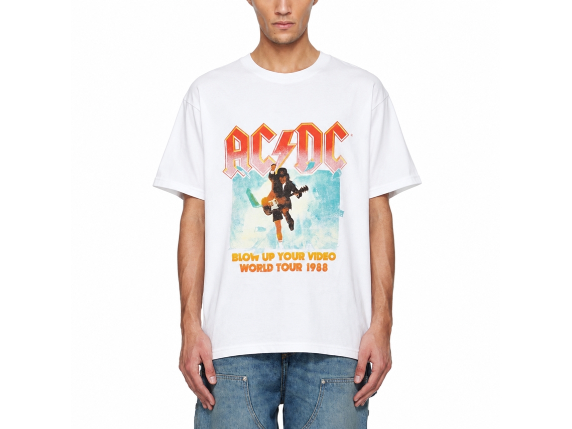 Ac/dc Blow Up Your Video Tour T-shirt White Unisex Adults Size:xl