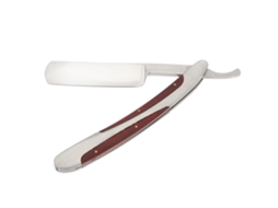Navaja De Barbier Plana Plegable Con Mango De Madera Acero Inoxidable Vintage Para Afeitar