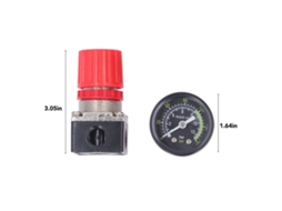 Kit De Regulador De Ar Laxiscreed Com Manómetro E Válvula 4 Vias Para Compressores