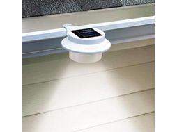 Oferta de 4 Pacotes Luzes Led de Calha Solar Externa Luz de Segurança Utilitária Noturna de Calha Solar Branca com Energia Solar Inteligente