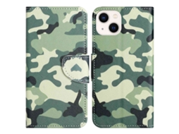 Capa Para Iphone 14 Plus Pele Sintética Verde
