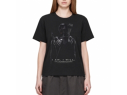 Rockinstone Hunger Games Movie Katniss Back Black Adult T-shirt Size:m