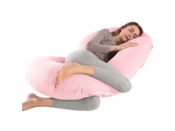 Almofada para Grávidas, Travesseiro de Apoio para o Corpo Todo, Alivia Dores nas Costas e Pescoço Gravidez SPQMENT (150x80cm rosa)