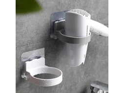 Suporte de Secador Cabelo Parede Alta Qualidade Abs Prateleira Banheiro Armazenamento S Uporte Organizador Rack P GOKOCO
