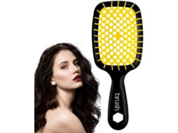 Escova De Cabelo Bolso – Pente Compacto, Escova De Cabelo Manual Com Cerdas Javali, Escova Masculina, Acessório De