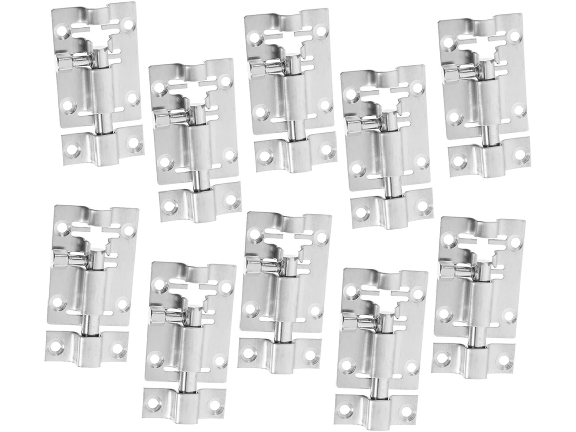Conjunto De 10 Trincos Aço Inoxidável Reforçados Com Trava Deslizante 2 Polegadas Armários E Portas