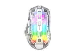 Rato Yizhood Bm530 Jogos Sem Fio Compatíveis Com Bluetooth Recarregável Para Computador Gamer Silencioso Usb Rgb Branco