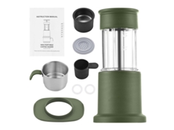 Cafeteira Portátil Laxiscreed 2-em-1 Manual E Compatível Com Cápsulas, Para Café A Qualquer Hora