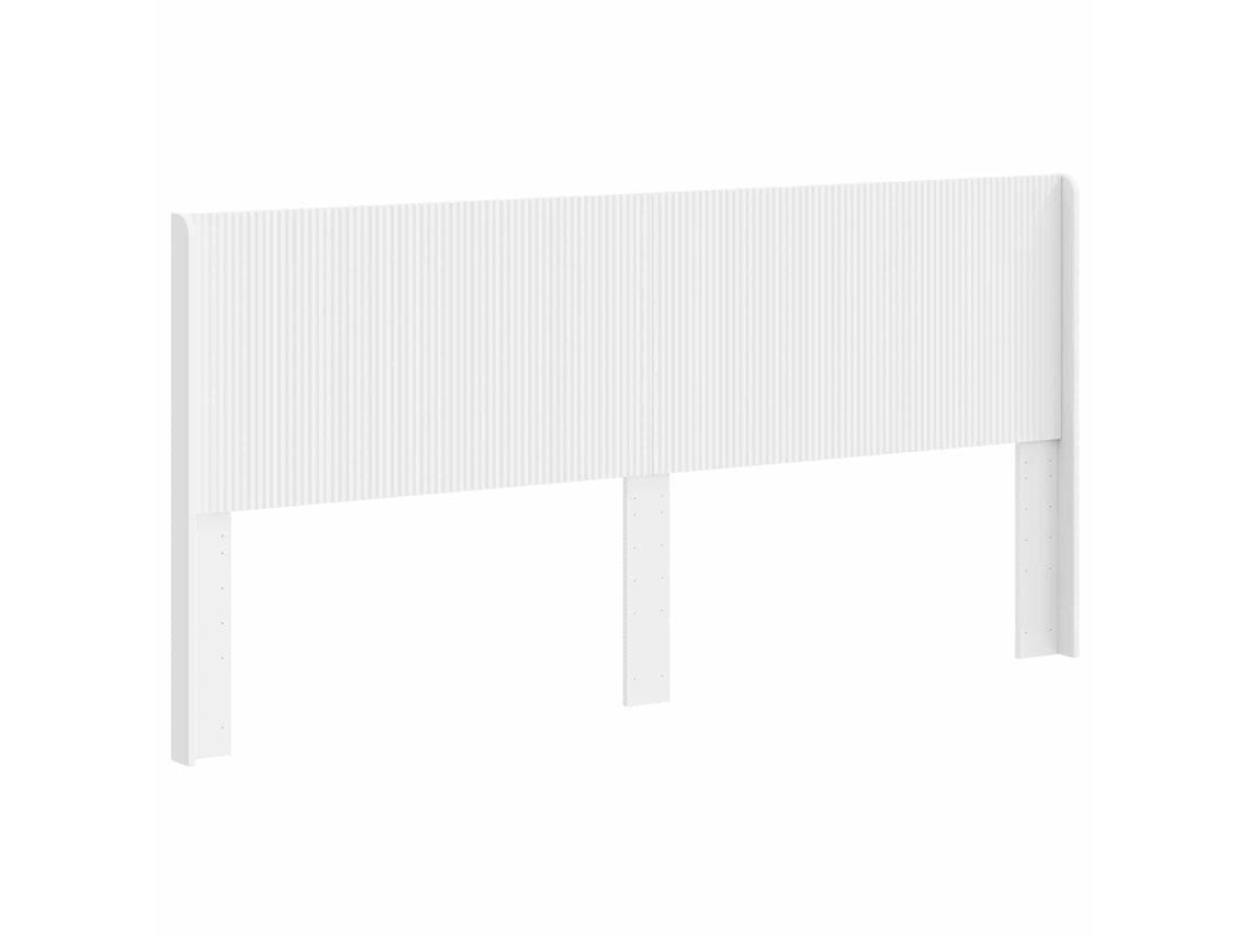Conjunto 1 Cabeceira Moderna Vidaxl Branco Derivados De Madeira (180 Cm)