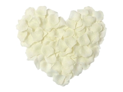 100 Pétalas de Rosa Artificiais de Seda, Ideais para Decoração de Casamentos, Casas, Hotéis e Dia Dos Namorados, na Cor Branca. AQUAFORGE