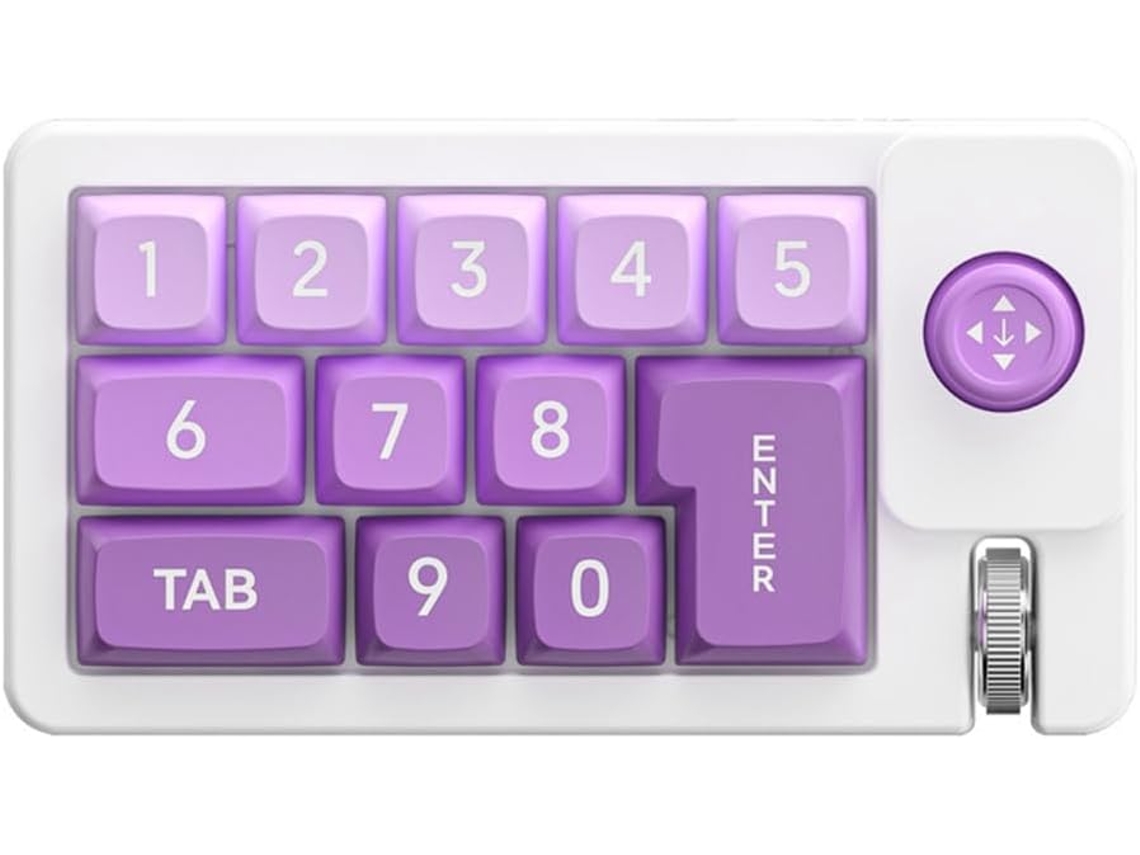 Teclado Mecânico Numérico Rgb, Hot swappable, Macro, com Fio, Joystick Personalizável SFUSHOS