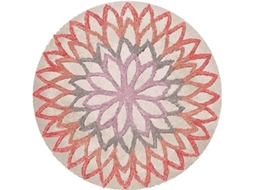 Alfombra Redonda Vintage Bohemia Lavable 60cm Flanela Para Salón Dormitorio Baño Cocina Playa